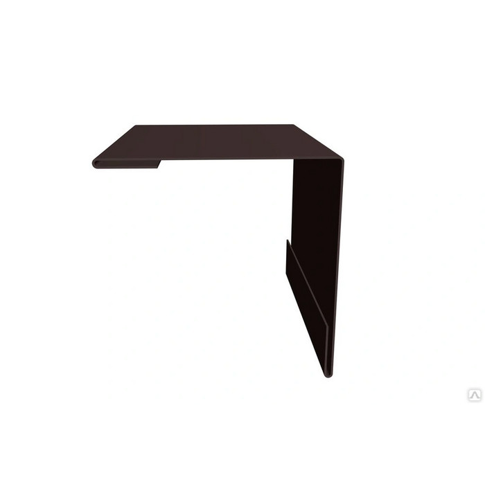 Угол внешний симметричный Фиброцементный сайдинга Decover Quarzit lite RAL 8017 Шоколад 0.5 | с пленкой